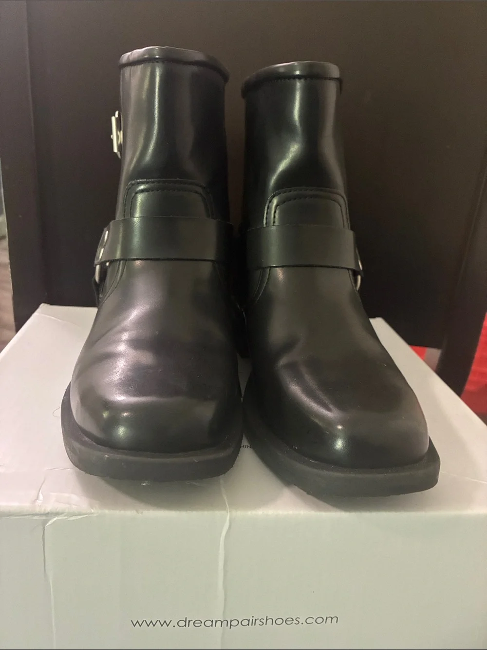 Dream Pairs Black Kids Harness Boots
